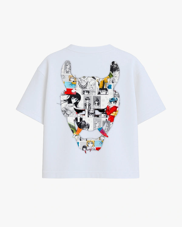 DEMON TEE MANGA - WHITE