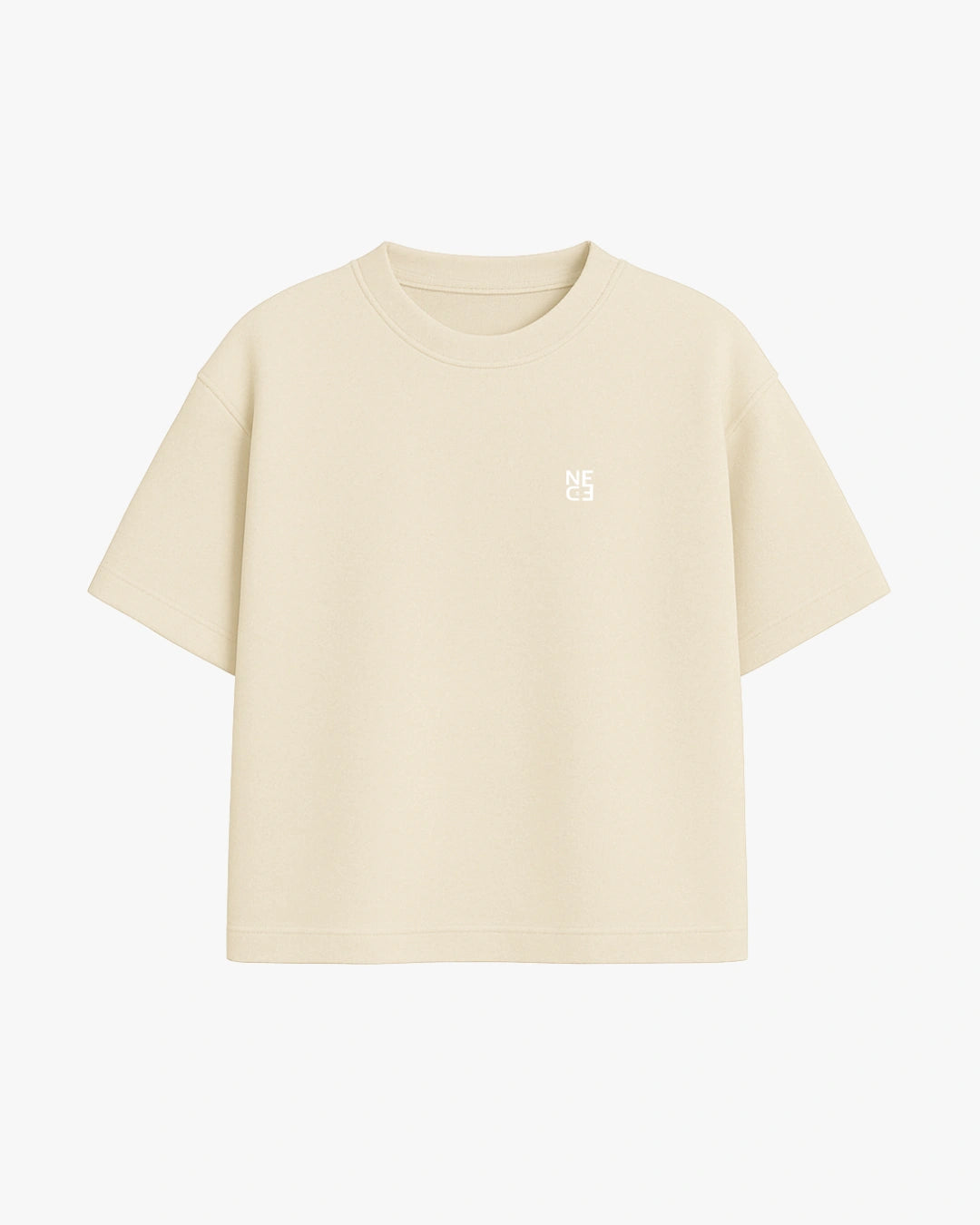 Face T-shirt - Beige / Brown & White