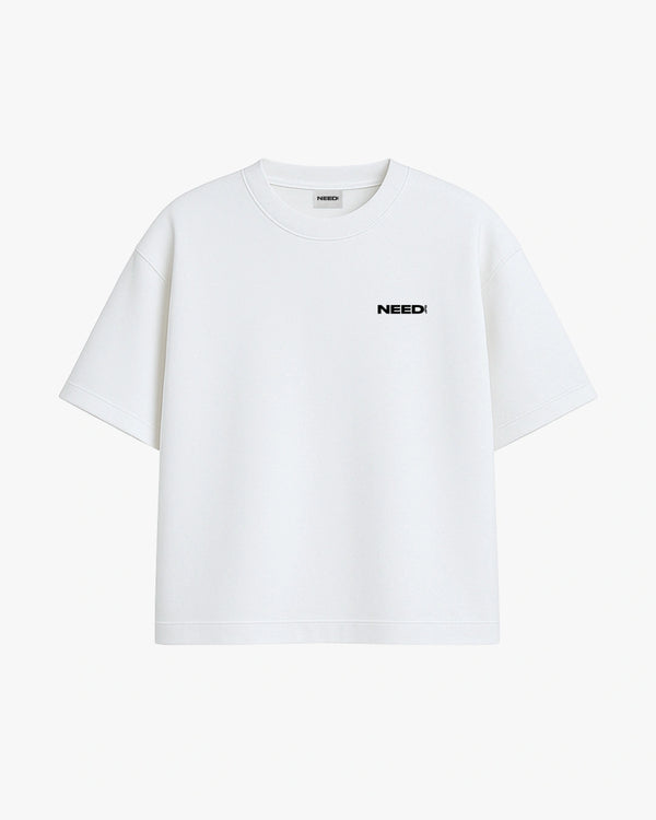 Face T-shirt - White / Pink & Lilla