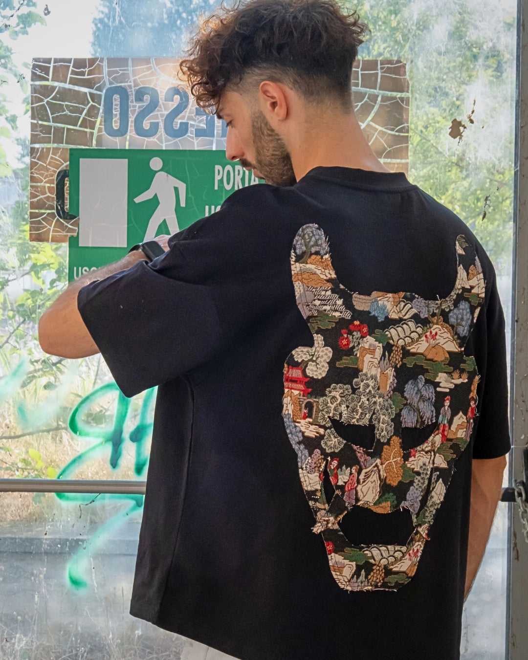 Demon Tee - Black / Garden