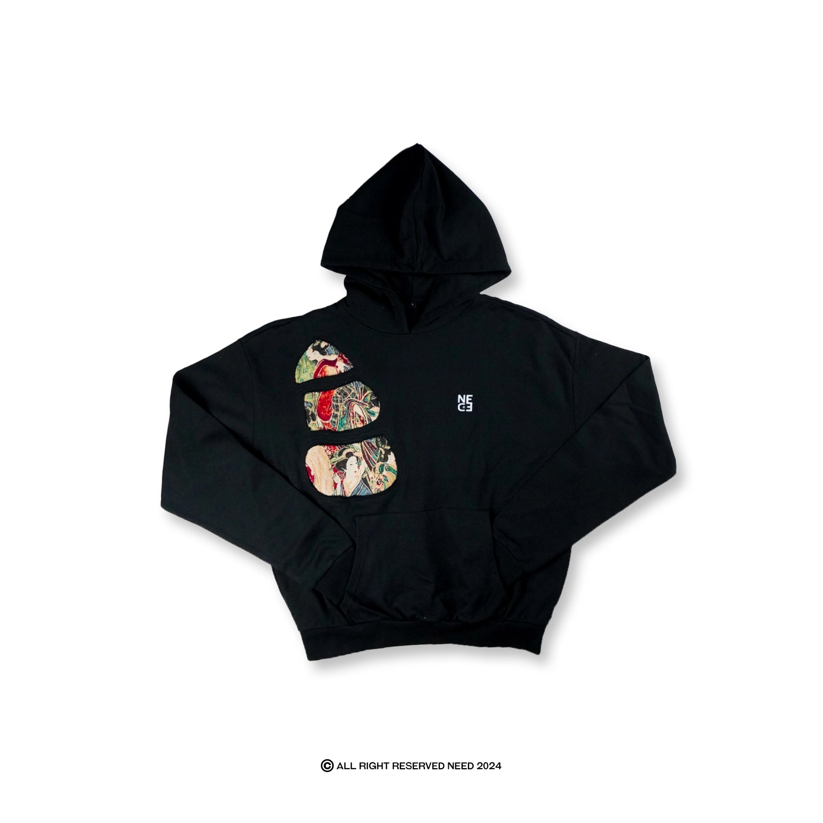 DUNE GEISHA HOODIE - BLACK