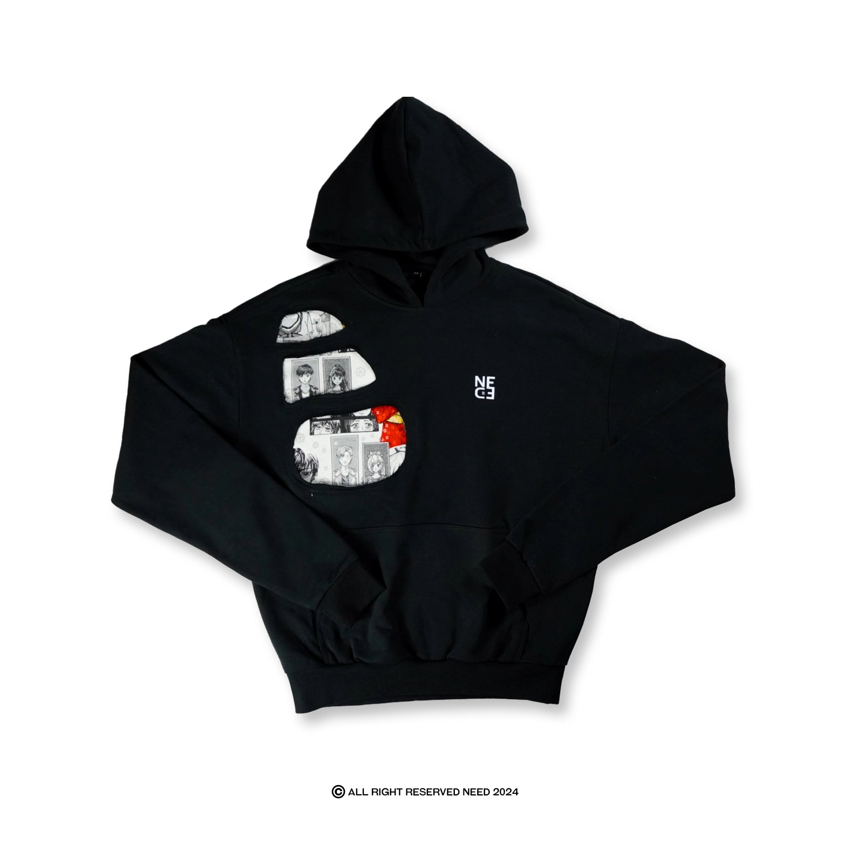 DUNE MANGA HOODIE - BLACK